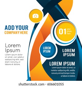 Professional business design layout template or corporate banner design. Magazine cover, publishing and print presentation. Abstract vector background.
