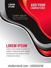 Professional business design layout template or corporate banner design. Magazine cover, publishing and print presentation. Abstract vector background.