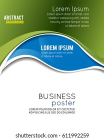 Professional business design layout template or corporate banner design. Magazine cover, publishing and print presentation. Abstract vector background.
