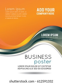 Professional business design layout template or corporate banner design. Magazine cover, publishing and print presentation. Abstract vector background.