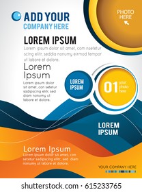 Professional business design layout template or corporate banner design. Magazine cover, publishing and print presentation. Abstract vector background.