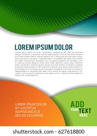 Professional business design layout template or corporate banner design. Magazine cover, publishing and print presentation. Abstract vector background.