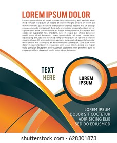 Professional business design layout template or corporate banner design. Magazine cover, publishing and print presentation. Abstract vector background.