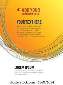 Professional business design layout template or corporate banner design. Magazine cover, publishing and print presentation. Abstract vector background.