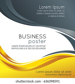 Professional business design layout template or corporate banner design. Magazine cover, publishing and print presentation. Abstract vector background.