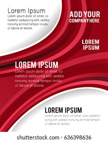Professional business design layout template or corporate banner design. Magazine cover, publishing and print presentation. Abstract vector background.