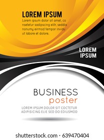 Professional business design layout template or corporate banner design. Magazine cover, publishing and print presentation. Abstract vector background.