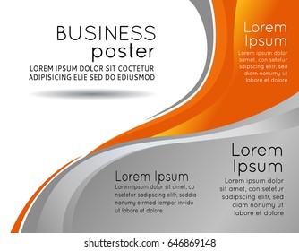 Professional business design layout template or corporate banner design. Magazine cover, publishing and print presentation. Abstract vector background.