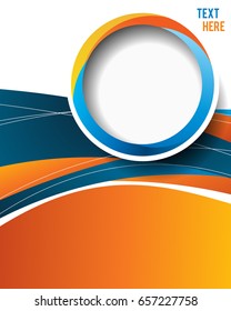 Professional business design layout template or corporate banner design. Magazine cover, publishing and print presentation. Abstract vector background.