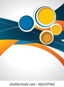 Professional business design layout template or corporate banner design. Magazine cover, publishing and print presentation. Abstract vector background.