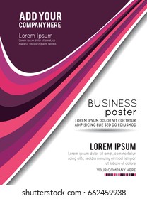 Professional business design layout template or corporate banner design. Magazine cover, publishing and print presentation. Abstract vector background.
