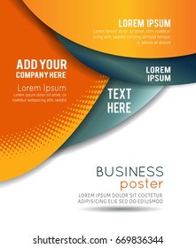 Professional business design layout template or corporate banner design. Magazine cover, publishing and print presentation. Abstract vector background.