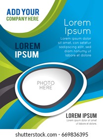 Professional business design layout template or corporate banner design. Magazine cover, publishing and print presentation. Abstract vector background.