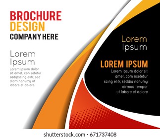 Professional business design layout template or corporate banner design. Magazine cover, publishing and print presentation. Abstract vector background.
