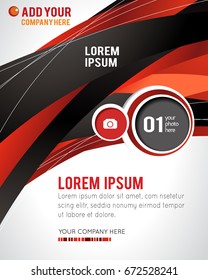 Professional business design layout template or corporate banner design. Magazine cover, publishing and print presentation. Abstract vector background.