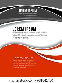 Professional business design layout template or corporate banner design. Magazine cover, publishing and print presentation. Abstract vector background.