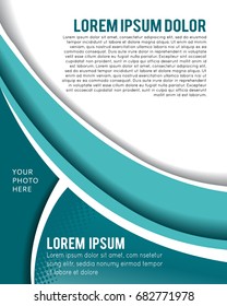 Professional business design layout template or corporate banner design. Magazine cover, publishing and print presentation. Abstract vector background.