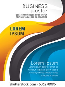 Professional business design layout template or corporate banner design. Magazine cover, publishing and print presentation. Abstract vector background.