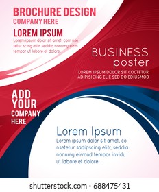 Professional business design layout template or corporate banner design. Magazine cover, publishing and print presentation. Abstract vector background.