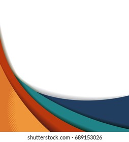 Professional business design layout template or corporate banner design. Magazine cover, publishing and print presentation. Abstract vector background.