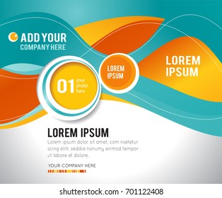 Professional business design layout template or corporate banner design. Magazine cover, publishing and print presentation. Abstract vector background.