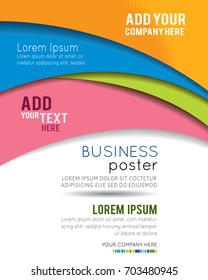 Professional business design layout template or corporate banner design. Magazine cover, publishing and print presentation. Abstract vector background.