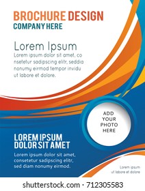 Professional business design layout template or corporate banner design. Magazine cover, publishing and print presentation. Abstract vector background.