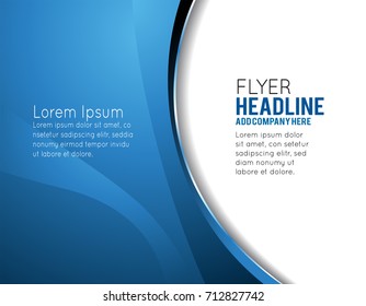 Professional business design layout template or corporate banner design. Magazine cover, publishing and print presentation. Abstract wave vector background.