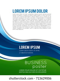 Professional business design layout template or corporate banner design. Magazine cover, publishing and print presentation. Abstract vector background.