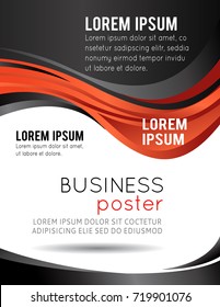 Professional business design layout template or corporate banner design. Magazine cover, publishing and print presentation. Abstract vector background.