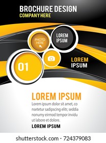Professional business design layout template or corporate banner design. Magazine cover, publishing and print presentation. Abstract vector background.