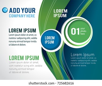 Professional business design layout template or corporate banner design. Magazine cover, publishing and print presentation. Abstract vector background.