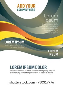 Professional business design layout template or corporate banner design. Magazine cover, publishing and print presentation. Abstract vector background.