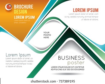Professional business design layout template or corporate banner design. Magazine cover, publishing and print presentation. Abstract vector background.