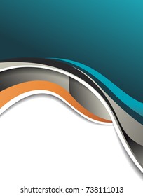 Professional business design layout template or corporate banner design. Magazine cover, publishing and print presentation. Abstract vector background.