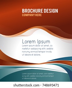 Professional business design layout template or corporate banner design. Magazine cover, publishing and print presentation. Abstract vector background.