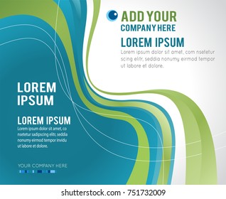 Professional business design layout template or corporate banner design. Magazine cover, publishing and print presentation. Abstract vector background.