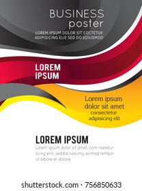 Professional business design layout template or corporate banner design. Magazine cover, publishing and print presentation. Abstract vector background.