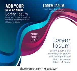 Professional business design layout template or corporate banner design. Magazine cover, publishing and print presentation. Abstract vector background.