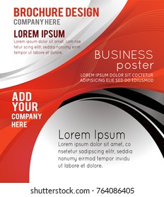 Professional business design layout template or corporate banner design. Magazine cover, publishing and print presentation. Abstract vector background.