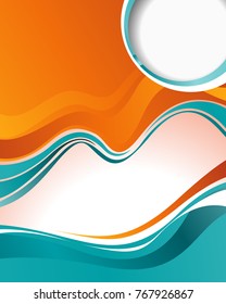 Professional business design layout template or corporate banner design. Magazine cover, publishing and print presentation. Abstract vector background.
