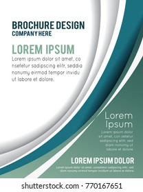 Professional business design layout template or corporate banner design. Magazine cover, publishing and print presentation. Abstract vector background.