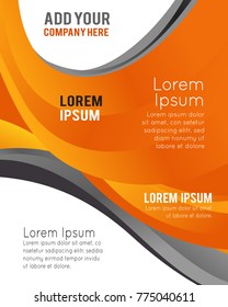 Professional business design layout template or corporate banner design. Magazine cover, publishing and print presentation. Abstract vector background.