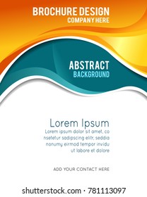 Professional business design layout template or corporate banner design. Magazine cover, publishing and print presentation. Abstract vector background.