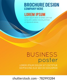 Professional business design layout template or corporate banner design. Magazine cover, publishing and print presentation. Abstract vector background.