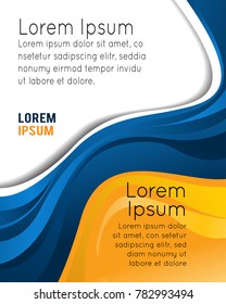 Professional business design layout template or corporate banner design. Magazine cover, publishing and print presentation. Abstract vector background.