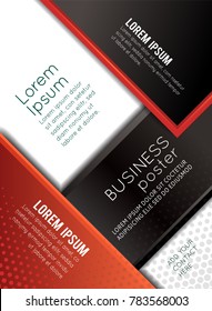 Professional business design layout template or corporate banner design. Magazine cover, publishing and print presentation. Abstract vector background.
