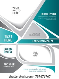 Professional business design layout template or corporate banner design. Magazine cover, publishing and print presentation. Abstract vector background.