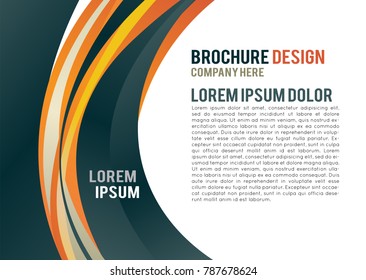 Professional business design layout template or corporate banner design. Magazine cover, publishing and print presentation. Abstract vector background.