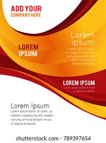 Professional business design layout template or corporate banner design. Magazine cover, publishing and print presentation. Abstract vector background.